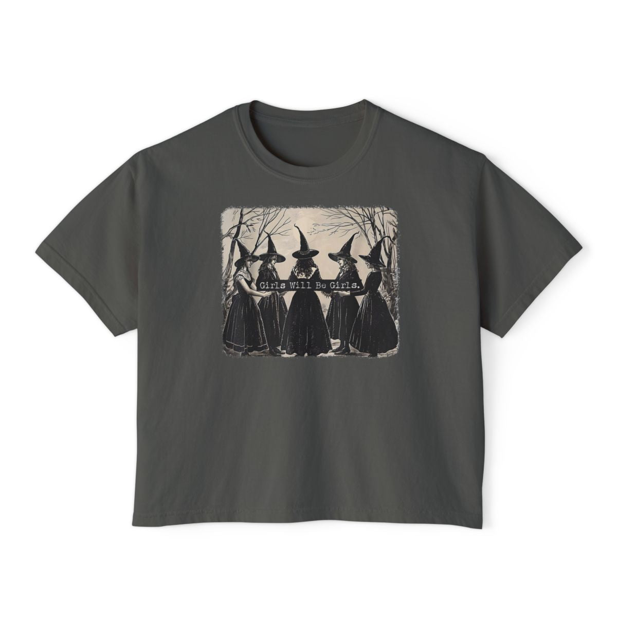 Girl will be Girls Boxy Cropped Tee