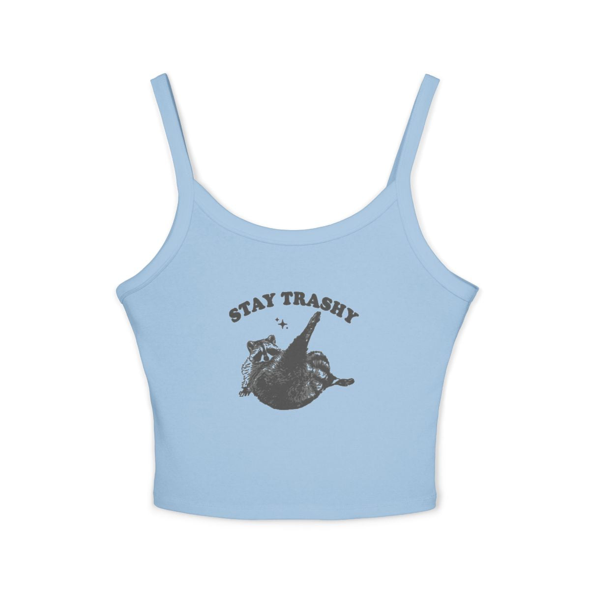 READY to SHIP! Stay Trashy Blue Crop Top - Size M