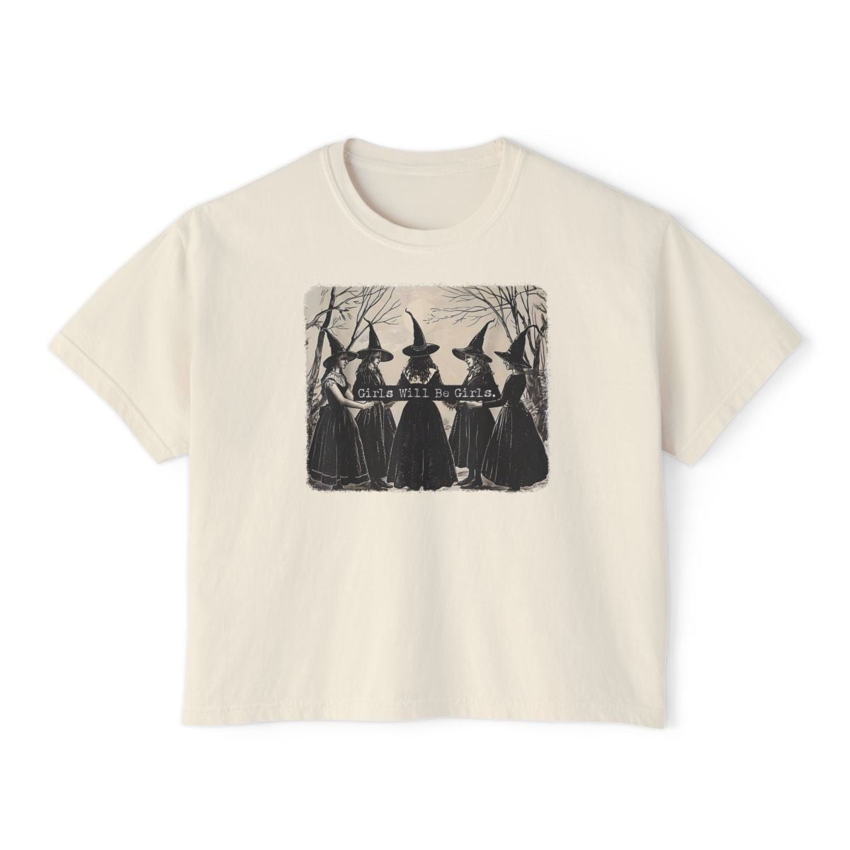 Girl will be Girls Boxy Cropped Tee